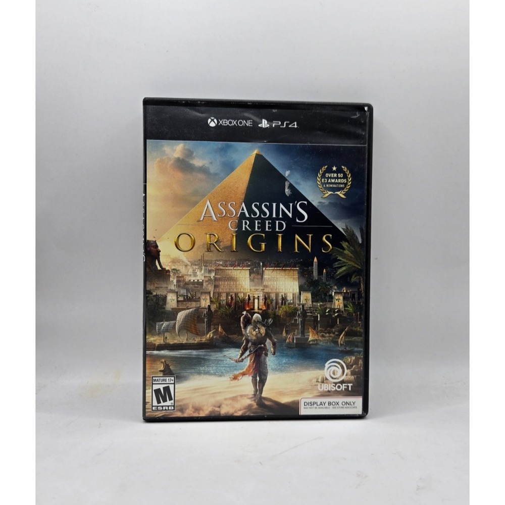 Assassin's Creed Origins Sony PlayStation 4‎ PS4 Complete CIB Gamestop Display